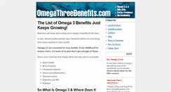 Desktop Screenshot of omegathreebenefits.com